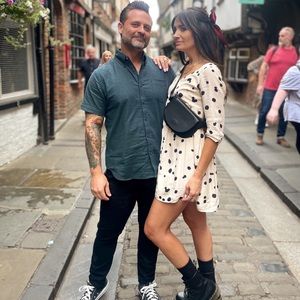 Ba&sh Dalia Black Splotch Polka Dot mini babydoll dress